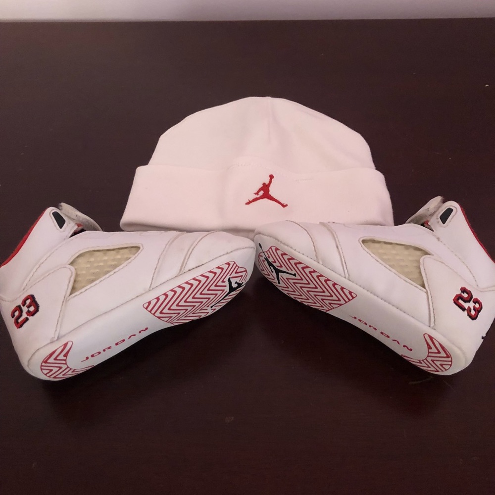 Baby Jordan 5 Fire Red size 4c